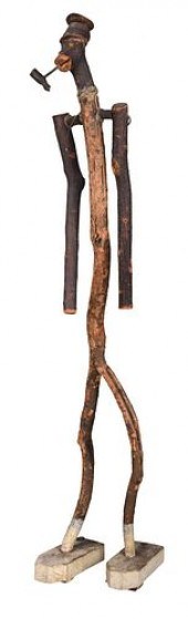 AMERICAN FOLK ART STANDING WOO