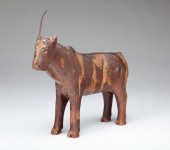 AMERICAN FOLK ART STEER. Late