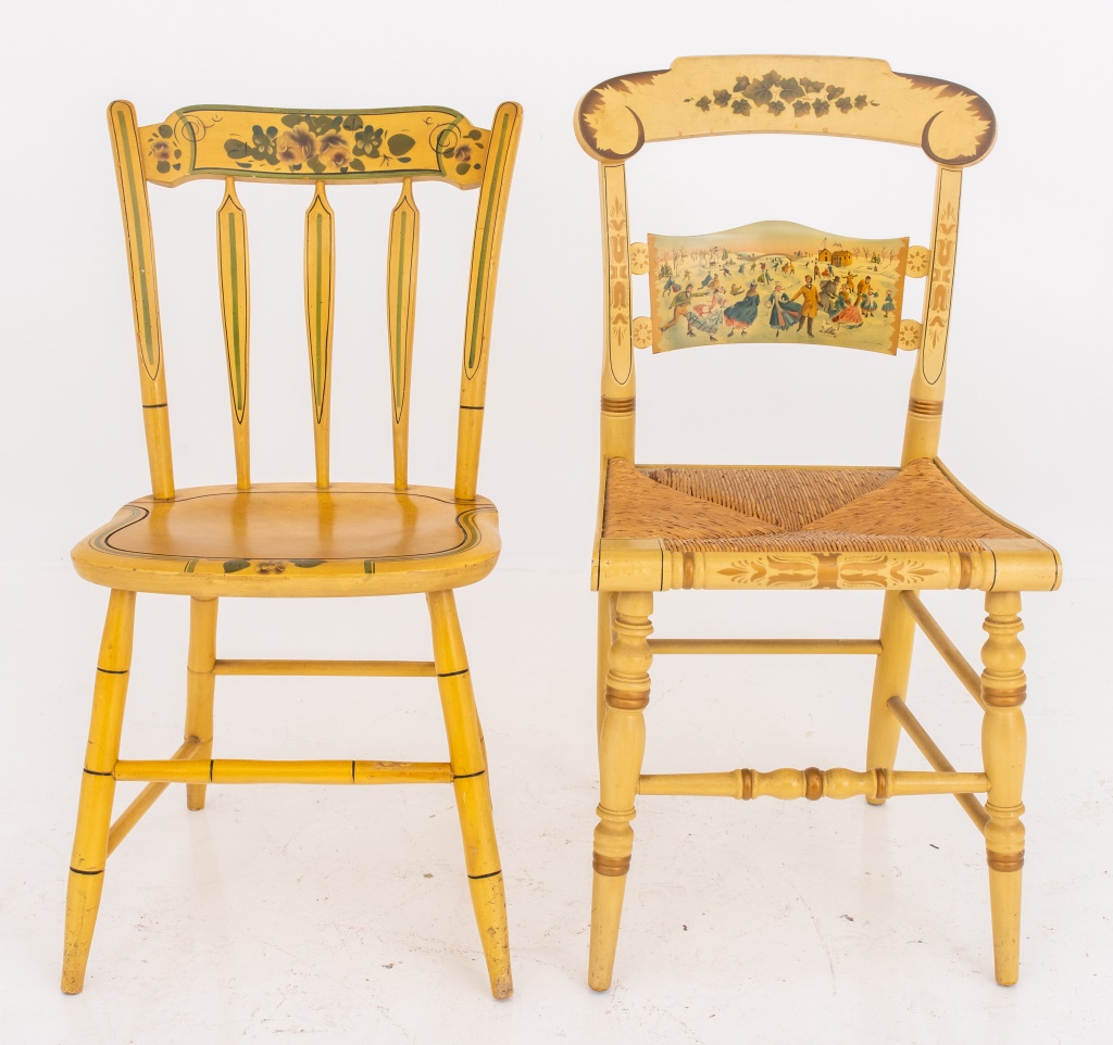 AMERICAN FOLK ART STYLE PAINTED