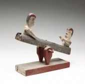 AMERICAN FOLK ART TEETER TOTTE