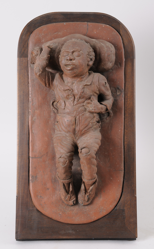 AMERICAN FOLK ART TERRACOTTA FIGURE