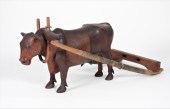 AMERICAN FOLK WOOD OX PRIMITIV