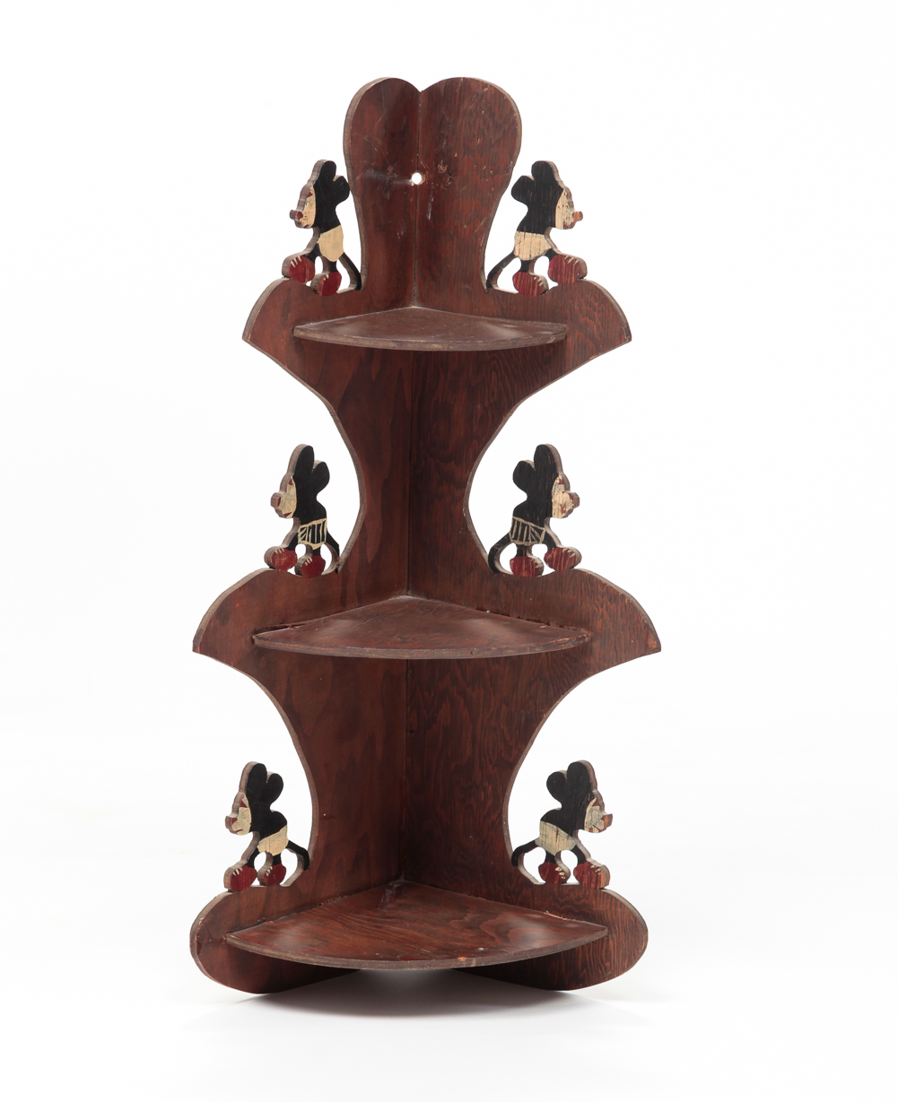 AMERICAN FOLKSY MICKEY MOUSE SHELF.