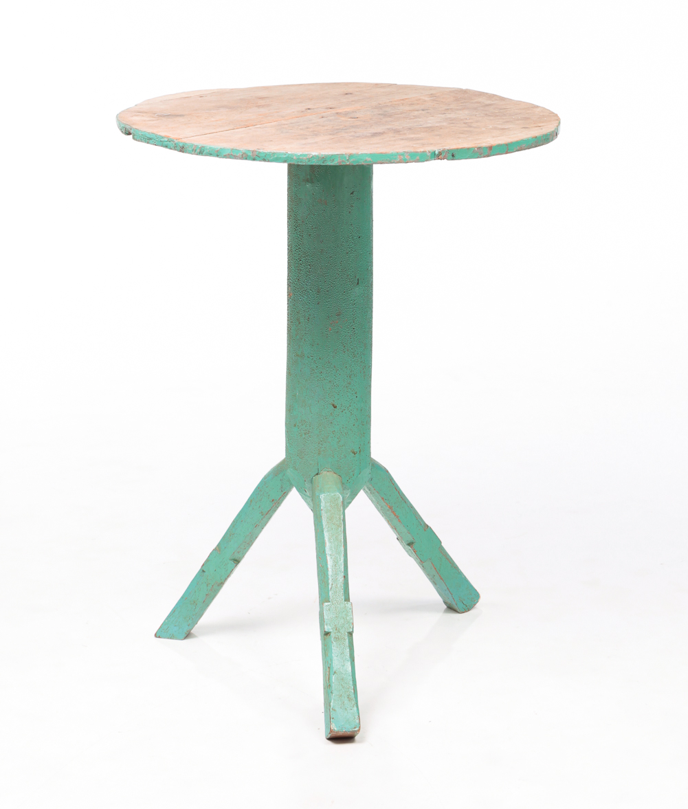 AMERICAN FOLKSY PAINTED TABLE.