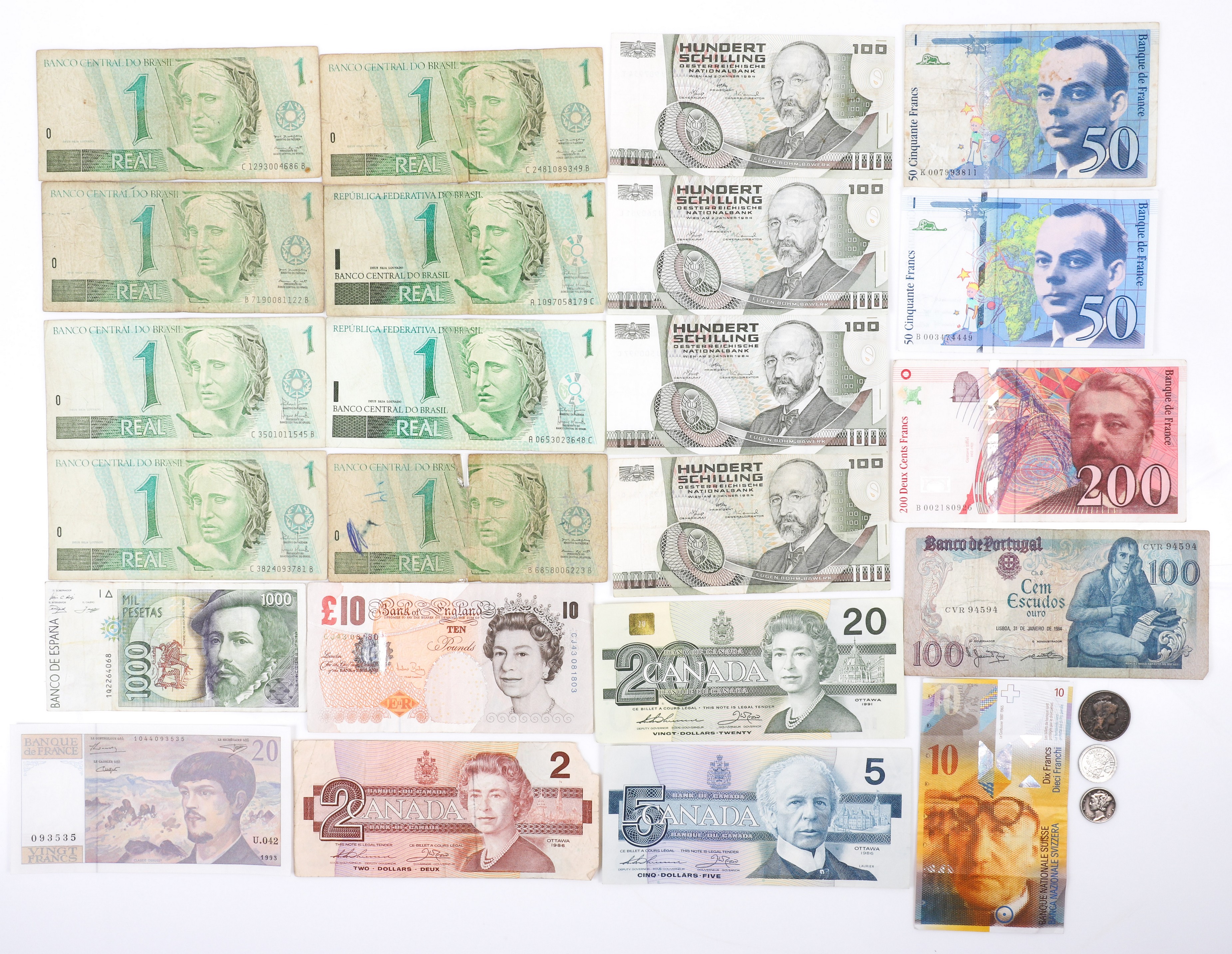 American & foreign currency,