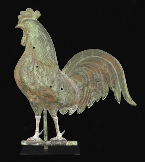 American full-bodied copper rooster
