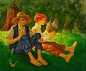 AMERICAN GENRE PAINTING, BOYS
