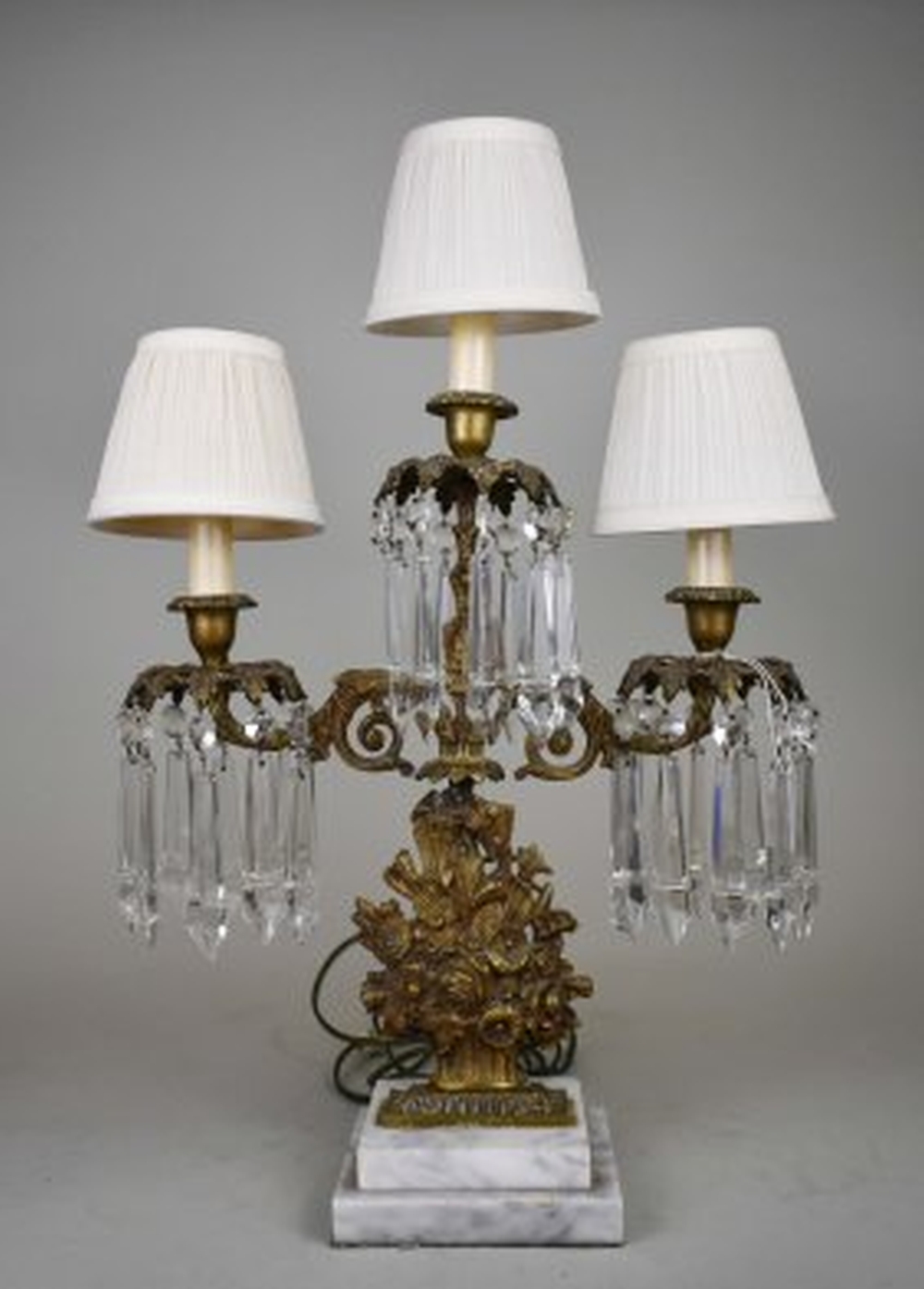 AMERICAN GILT BRONZE & MARBLE