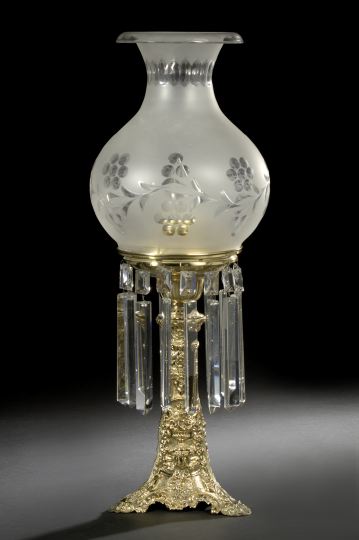 American Gilt-Lacquered Brass and
