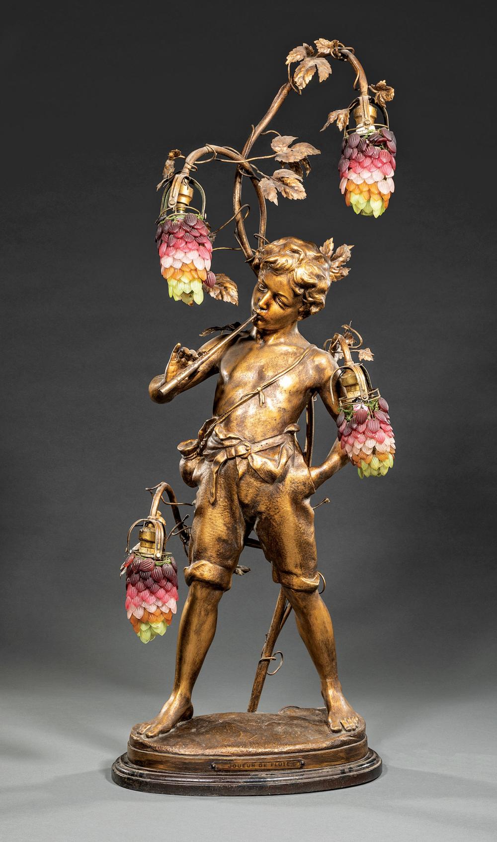 AMERICAN GILT METAL FOUR-LIGHT
