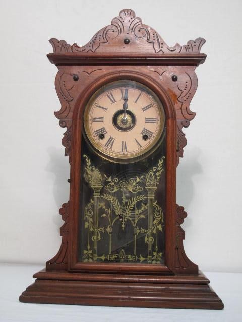 American gingerbread style clock.