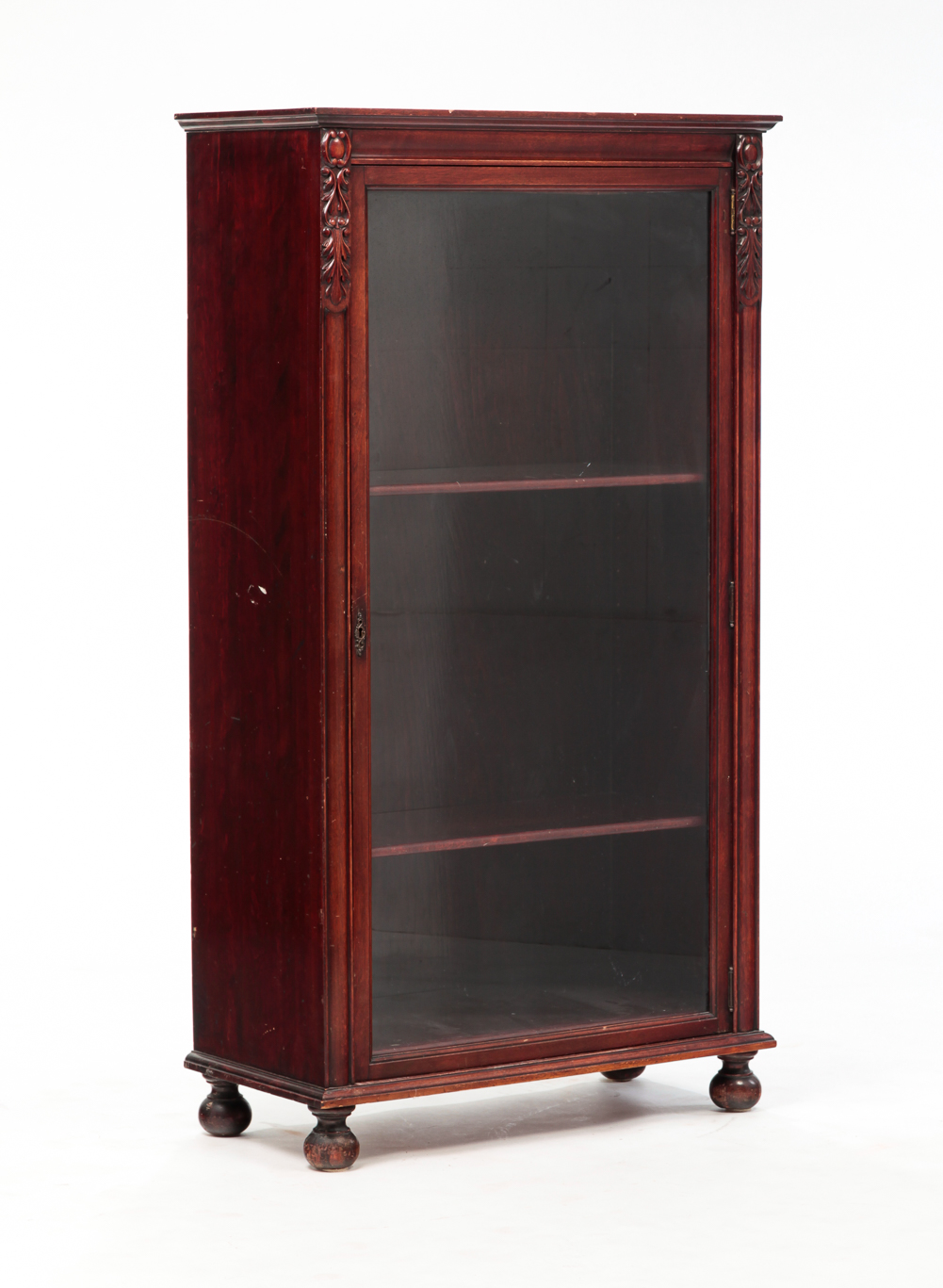 AMERICAN GLASS DOOR BOOKCASE.