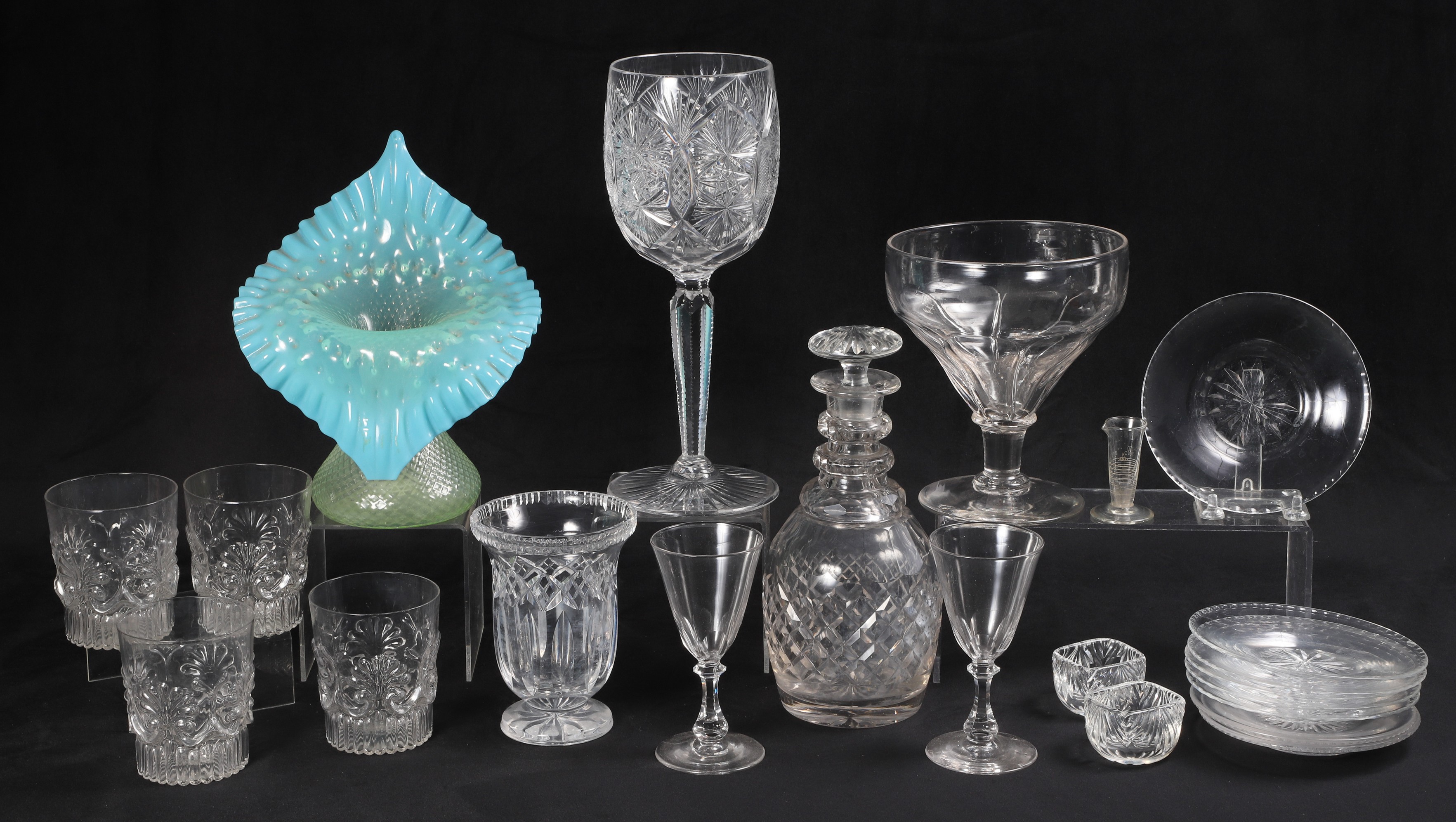American glass grouping to