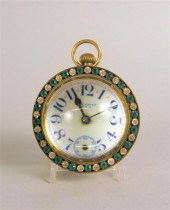 American glass orb desk clock