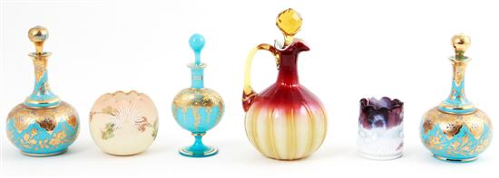 American glass scent bottles