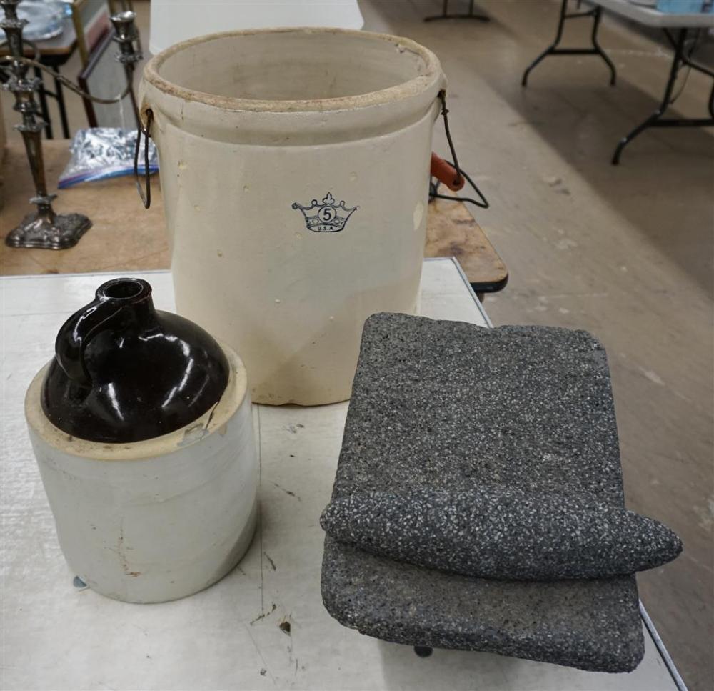 AMERICAN GLAZED CERAMIC FIVE-GALLON