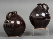 AMERICAN GLAZED POTTERY JUGS,