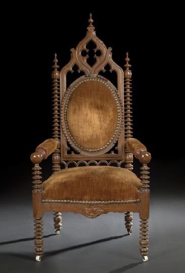 American Gothic Revival Walnut