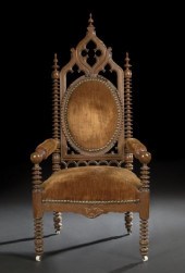 American Gothic Revival Walnut