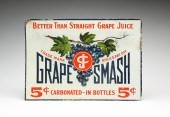 AMERICAN "GRAPE SMASH" TIN ADV