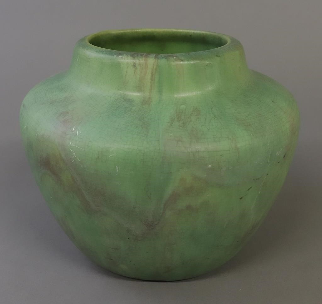 American green art pottery vase,