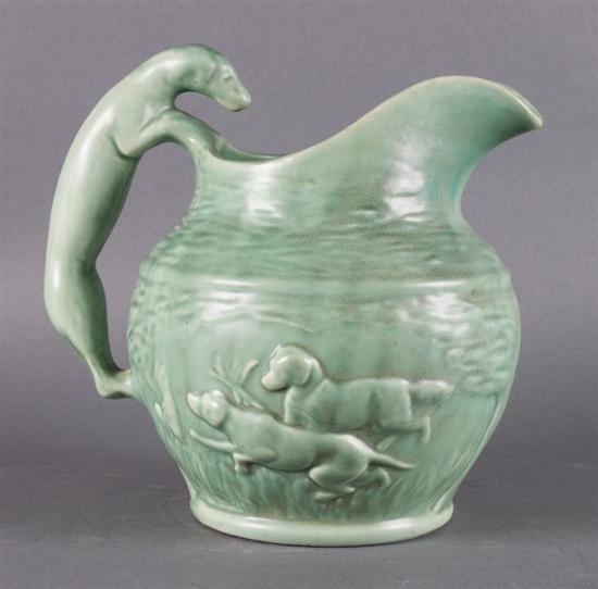 American green glazed pottery
