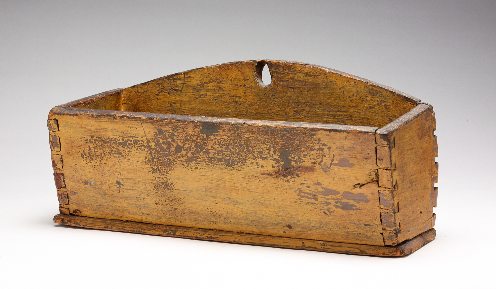 AMERICAN HANGING WALL BOX. Mid 19th