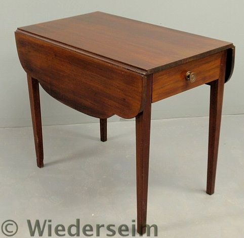 American Hepplewhite mahogany