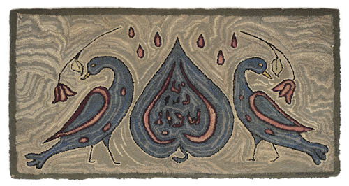 American hooked rug early 20th c.