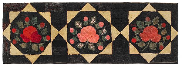American hooked rug early 20th c.