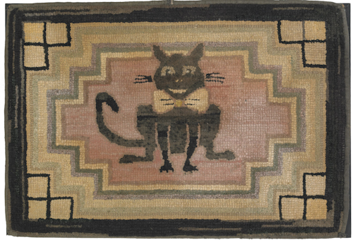 American hooked rug early 20th c.