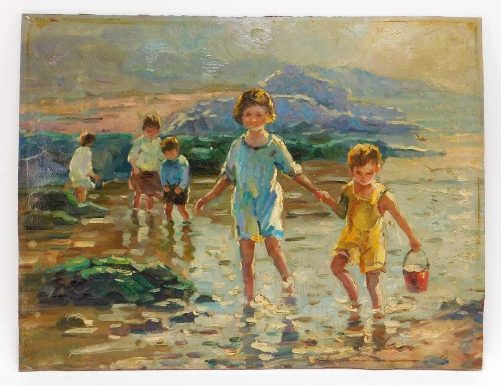 AMERICAN IMPRESSIONIST BEACH