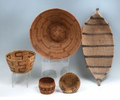 AMERICAN INDIAN 5 WOVEN BASKET