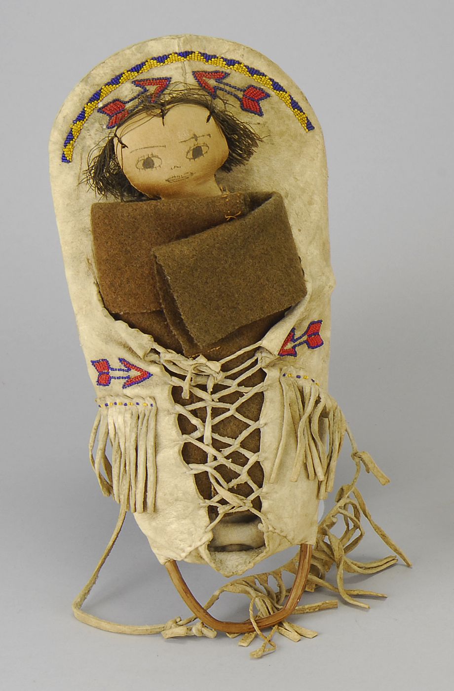 AMERICAN INDIAN BEADWORK AND DEER