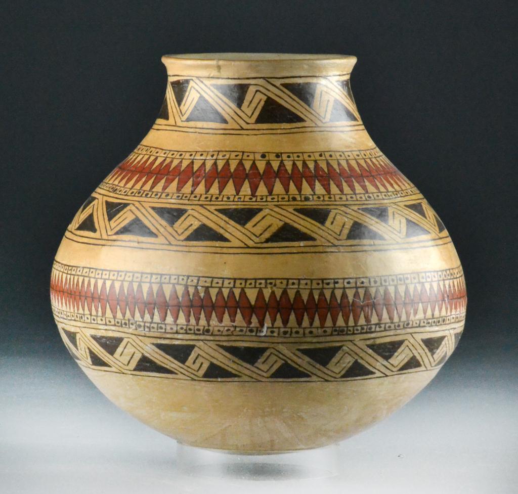 American Indian Clay Pot - signed