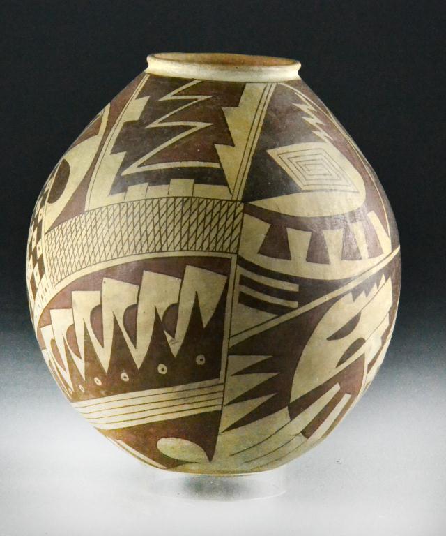 American Indian Clay Pot - signed