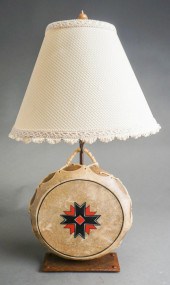 AMERICAN INDIAN DECORATED HIDE