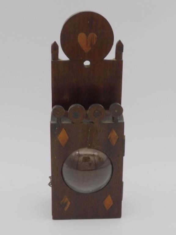 AMERICAN INLAID WALNUT WATCH HUTCH,