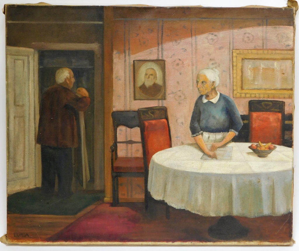 AMERICAN INTERIOR GENRE PAINTING OF
