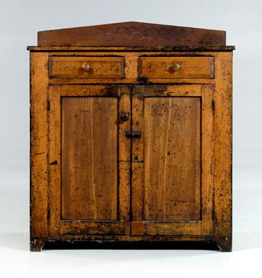 American jelly cupboard, pine and