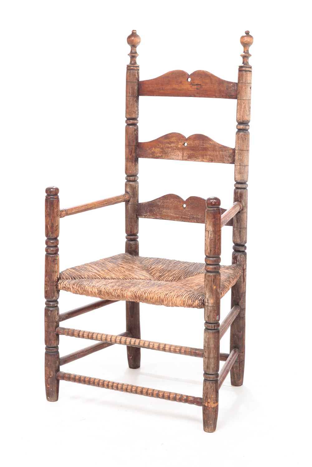 AMERICAN LADDER BACK ARMCHAIR.