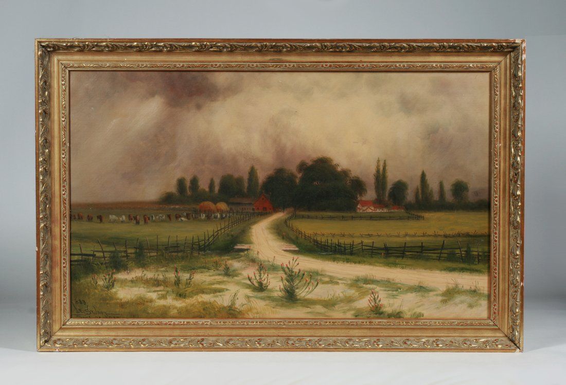 AMERICAN LANDSCAPE PAINTING BY