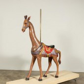 AMERICAN, LARGE POLYCHROME GIR