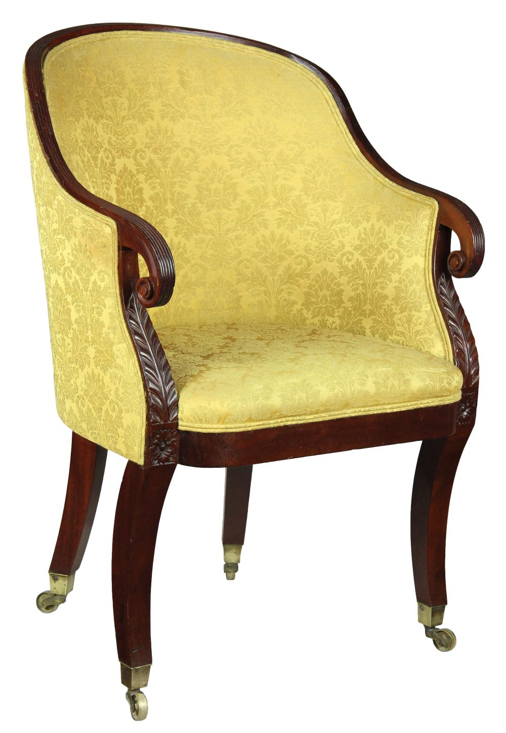 AMERICAN LATE CLASSICAL CARVED