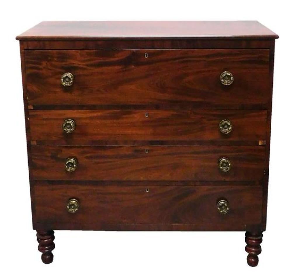 AMERICAN, LATE FEDERAL, FOUR DRAWER