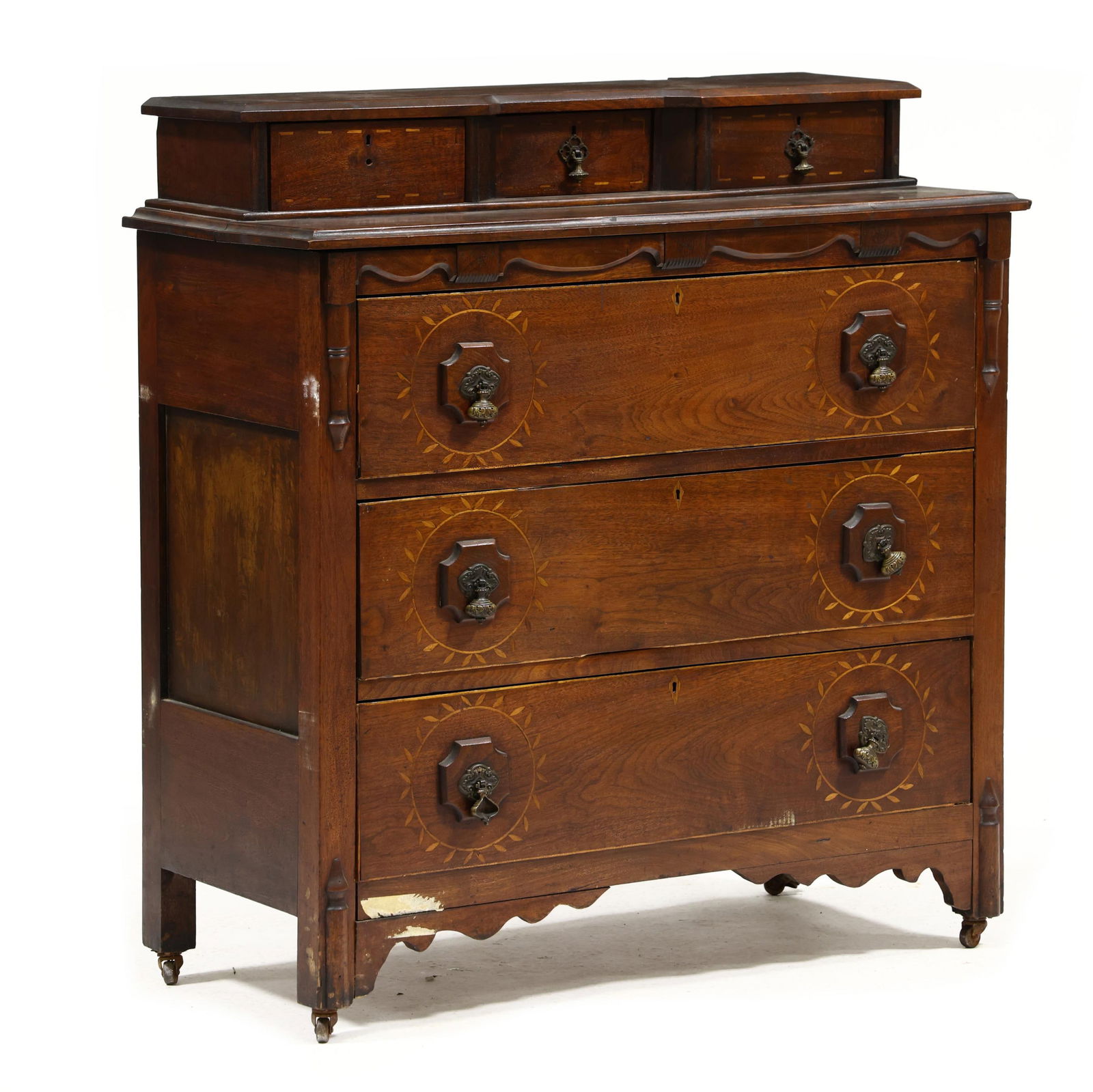 AMERICAN LATE FEDERAL INLAID WALNUT