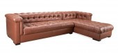 AMERICAN LEATHER TWO PIECE SEC
