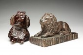 AMERICAN LION AND A DOG BANK.