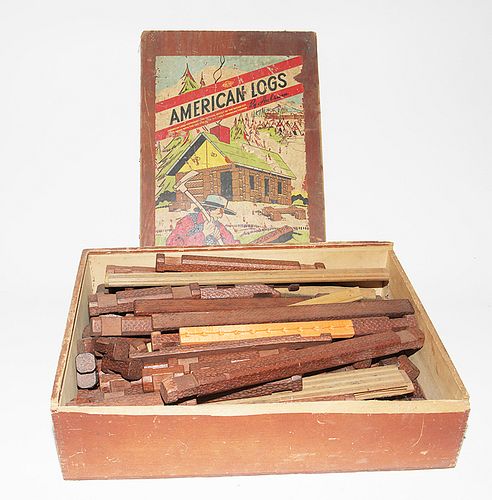 AMERICAN LOG SETAn American Log set
