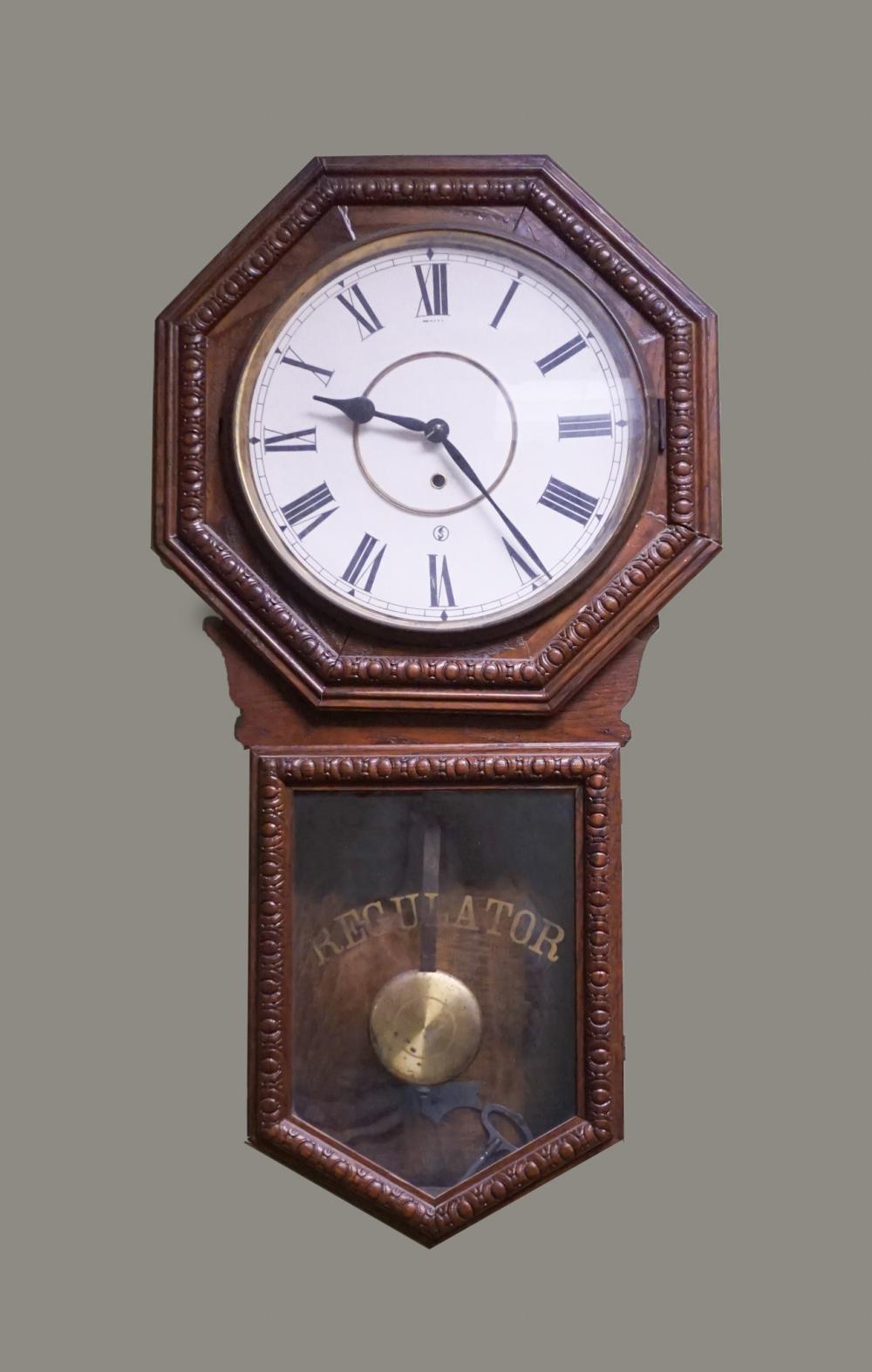 AMERICAN LONG DROP REGULATOR CLOCK,